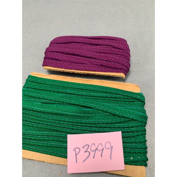 Vintage Trim Piping Bundle Purple & Green 7+ Yards Sewing Crafting Projects - Picture 7 of 7
